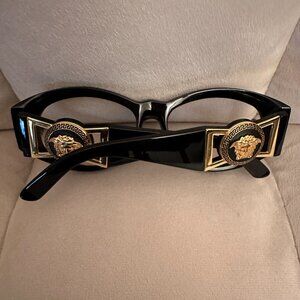 VINTAGE REAL VERSACE GLASSES BLACK